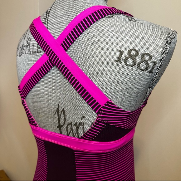 Lululemon Push Ur Limits Tank – Magenta & Plum Stripe (No Tag, Fits 4–6) - Picture 7 of 10